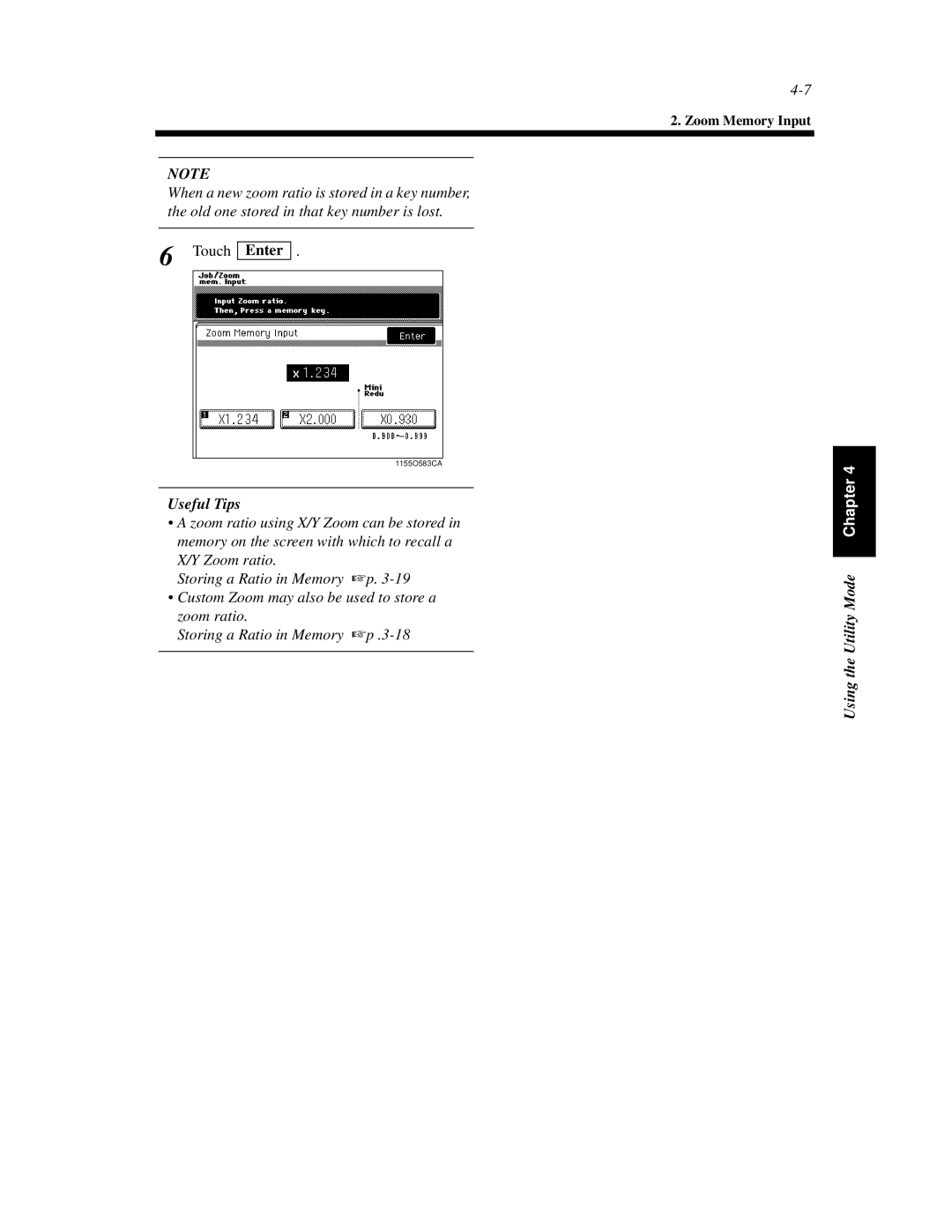 Hitachi Koki USA 52 manual Zoom Memory Input 