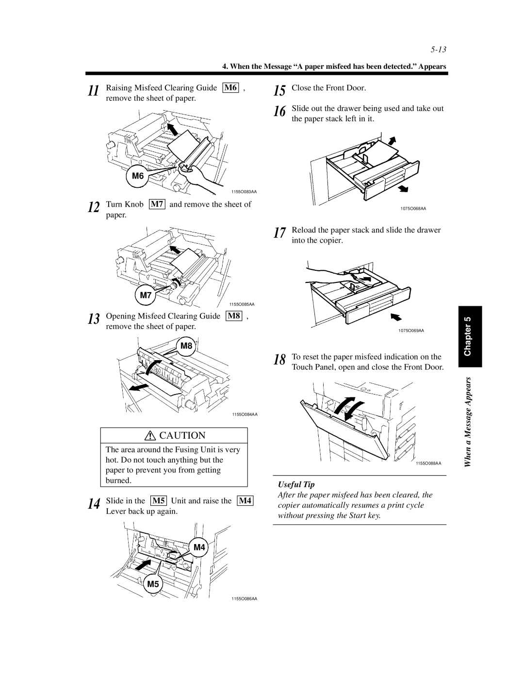 Hitachi Koki USA 52 manual Appears Chapter, When a Message 