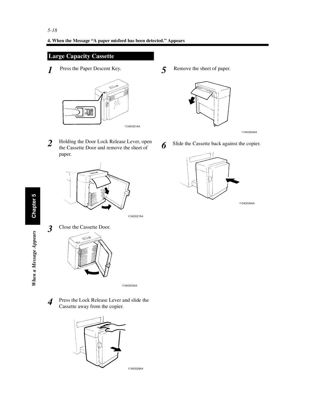 Hitachi Koki USA 52 manual Press the Paper Descent Key Remove the sheet of paper 