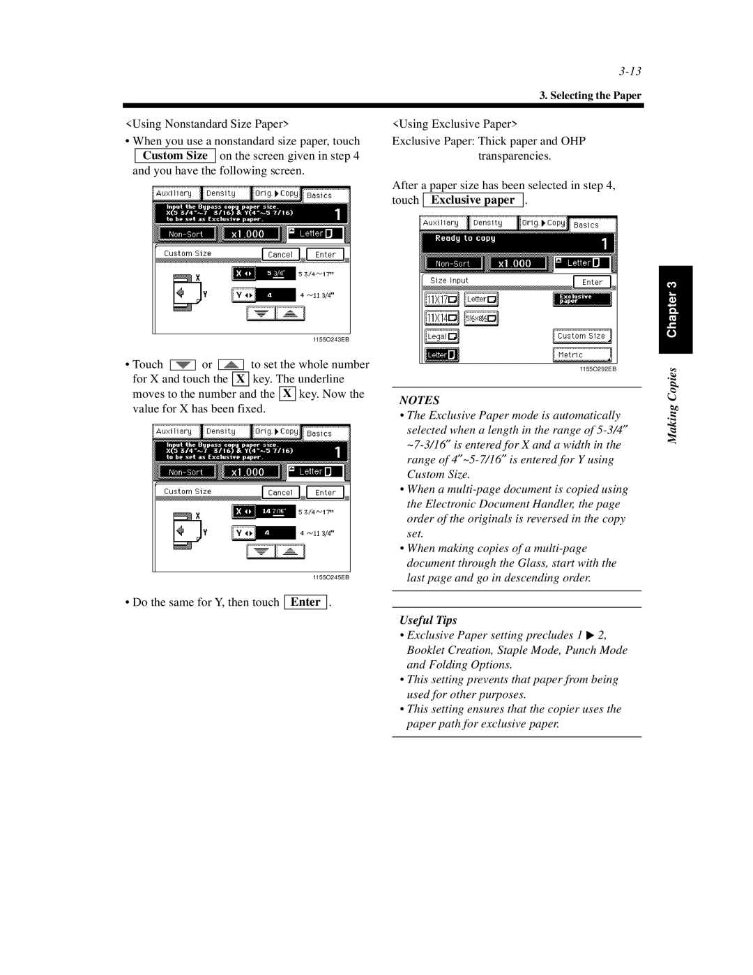 Hitachi Koki USA 52 manual Using Nonstandard Size Paper 