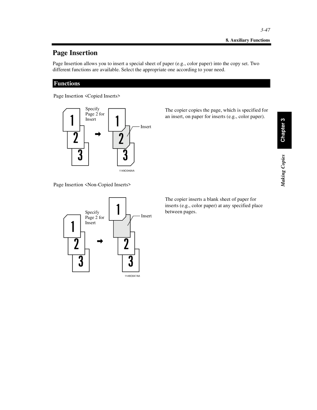 Hitachi Koki USA 52 manual Insertion 