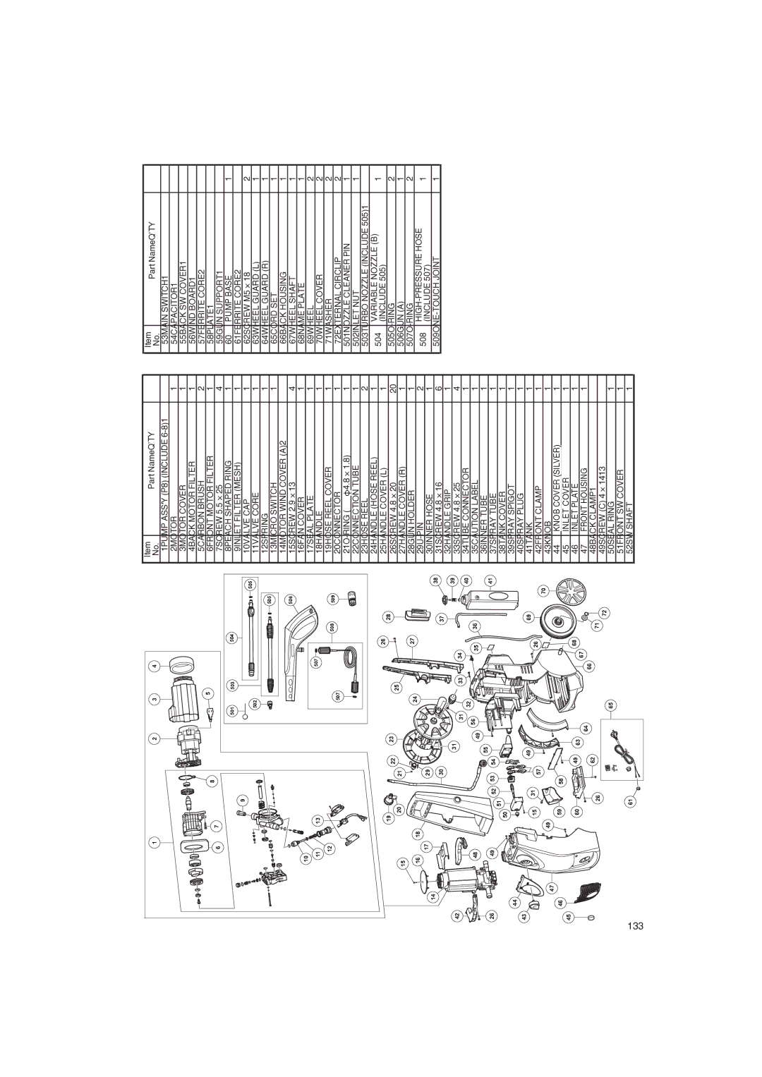 Hitachi Koki USA AW 150 manual 133 