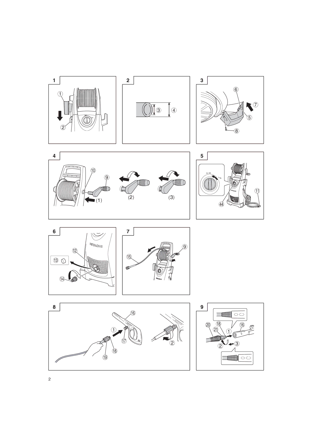 Hitachi Koki USA AW 150 manual ÷ ö 