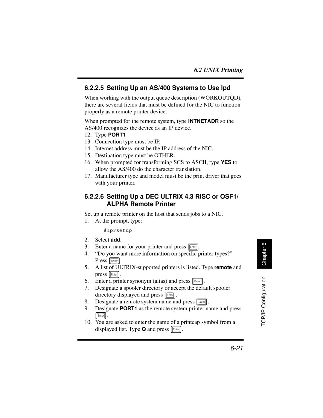 Hitachi Koki USA DDC 35n user manual Setting Up an AS/400 Systems to Use lpd 