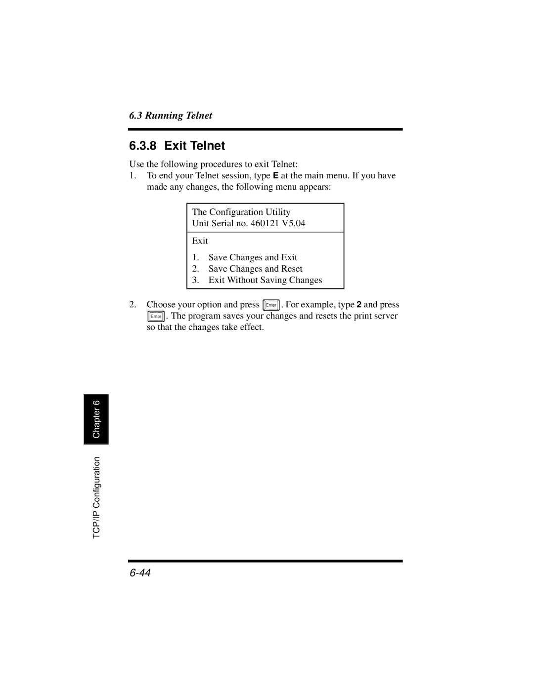 Hitachi Koki USA DDC 35n user manual Exit Telnet 