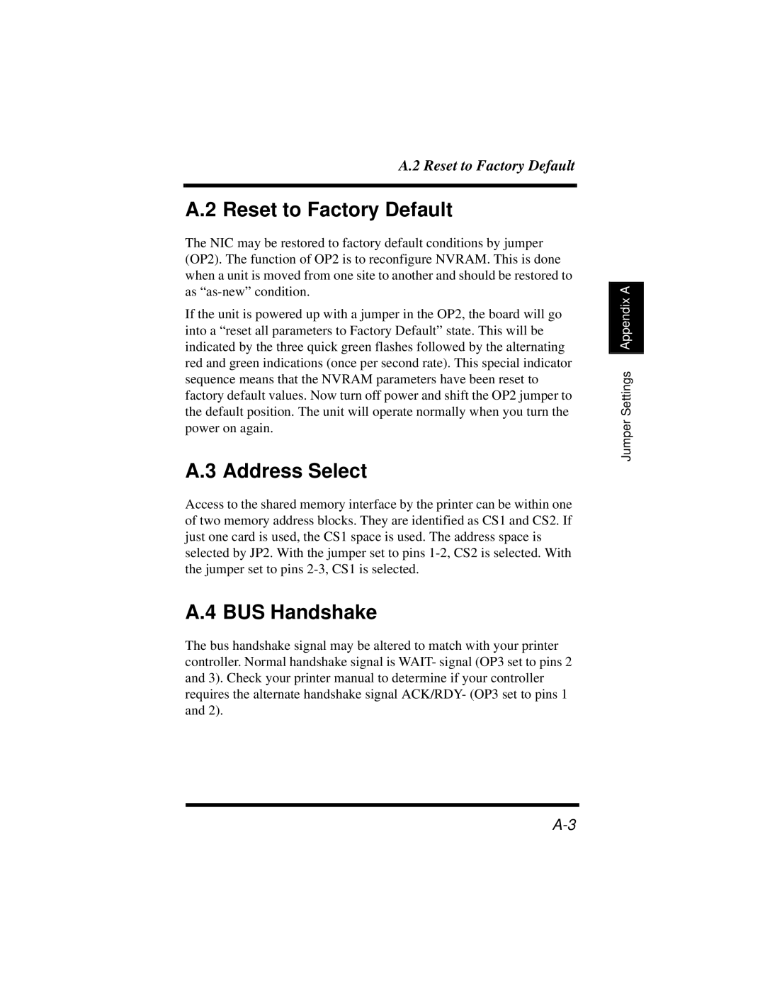 Hitachi Koki USA DDC 35n user manual Reset to Factory Default, Address Select, BUS Handshake 