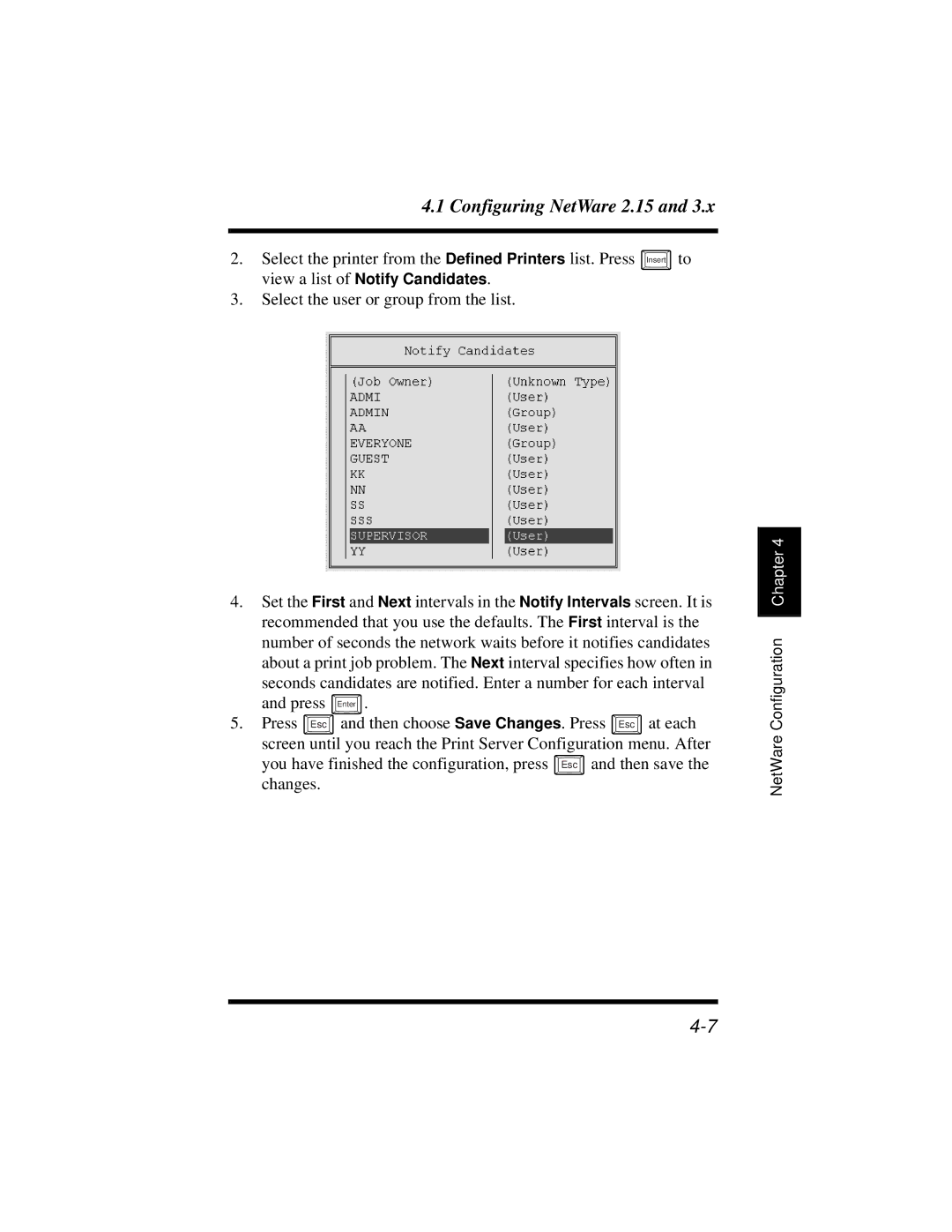 Hitachi Koki USA DDC 35n user manual Configuring NetWare 2.15 