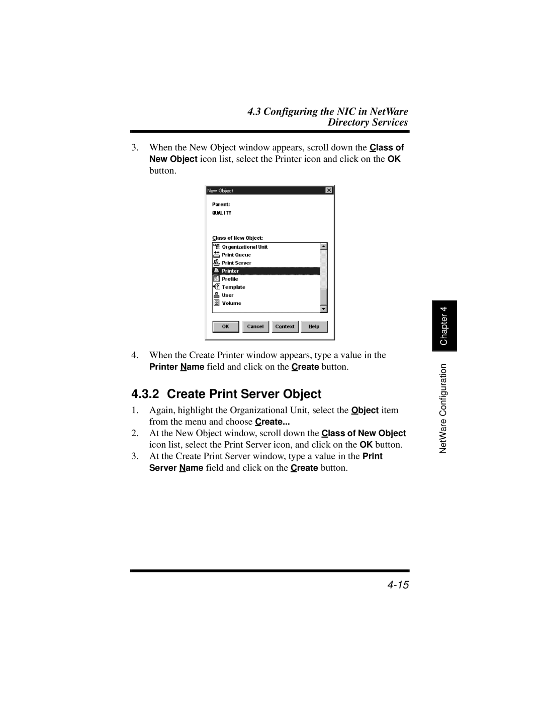 Hitachi Koki USA DDC 35n user manual Create Print Server Object 