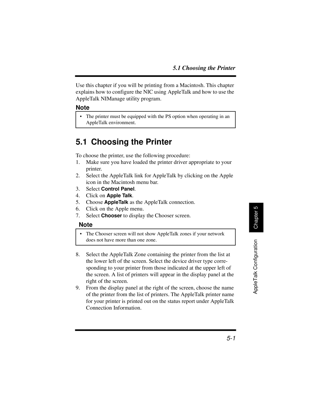 Hitachi Koki USA DDC 35n user manual Choosing the Printer 