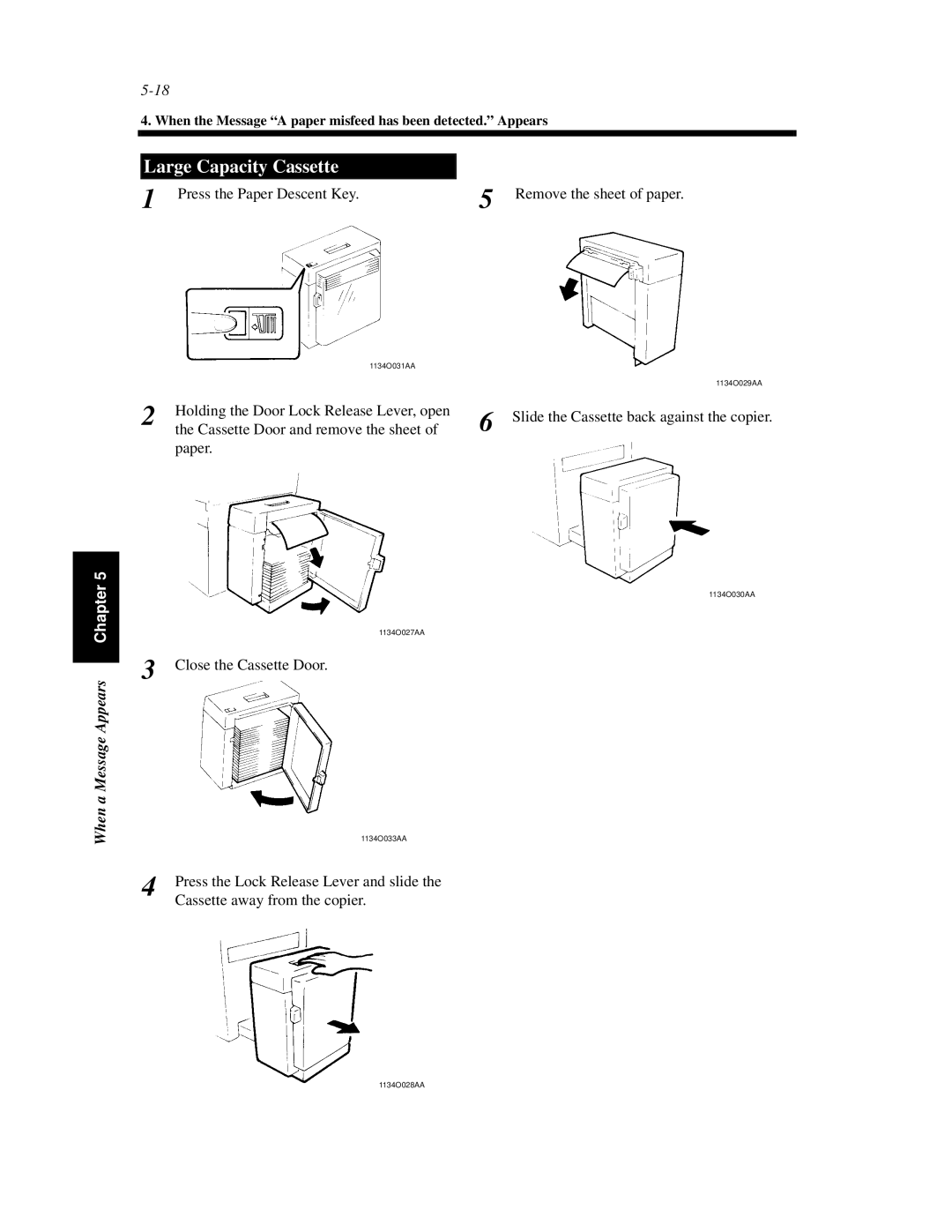 Hitachi Koki USA DDC 62N, DDC 52N manual Press the Paper Descent Key Remove the sheet of paper 