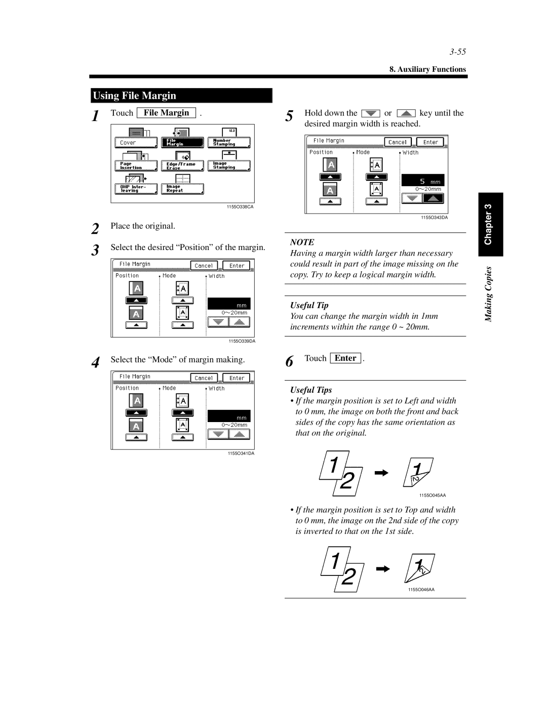 Hitachi Koki USA DDC 52N, DDC 62N manual Using File Margin 