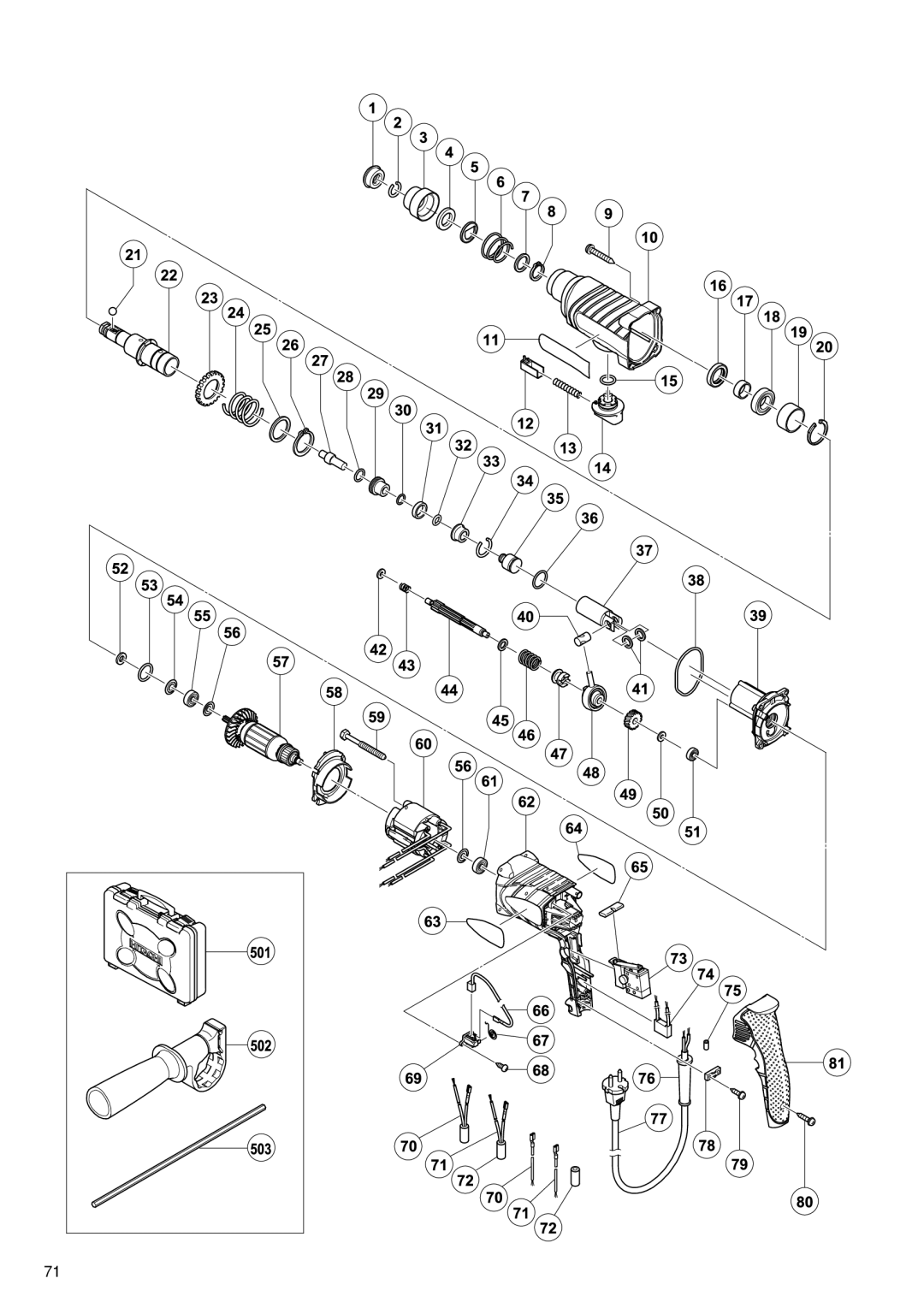 Hitachi Koki USA DH 22PB manual 