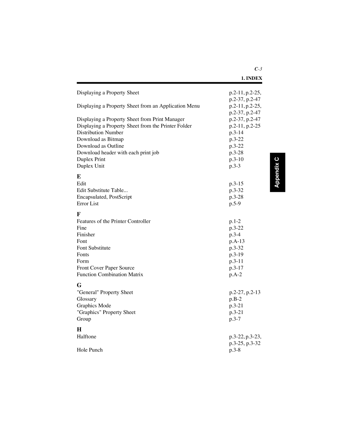 Hitachi Koki USA Hi-35pc user manual Halftone 22, p.3-23 25, p.3-32 Hole Punch 