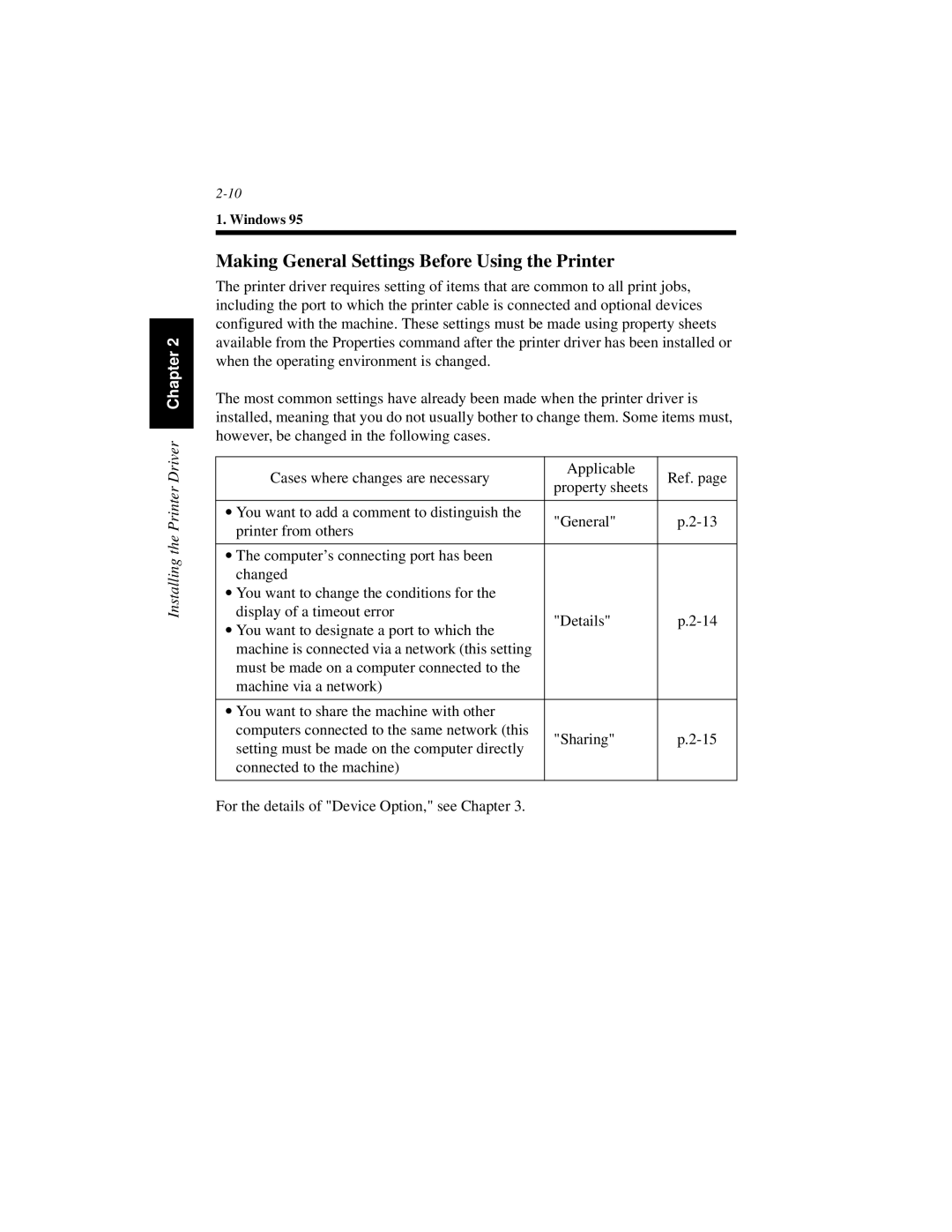 Hitachi Koki USA Hi-35pc user manual Making General Settings Before Using the Printer 