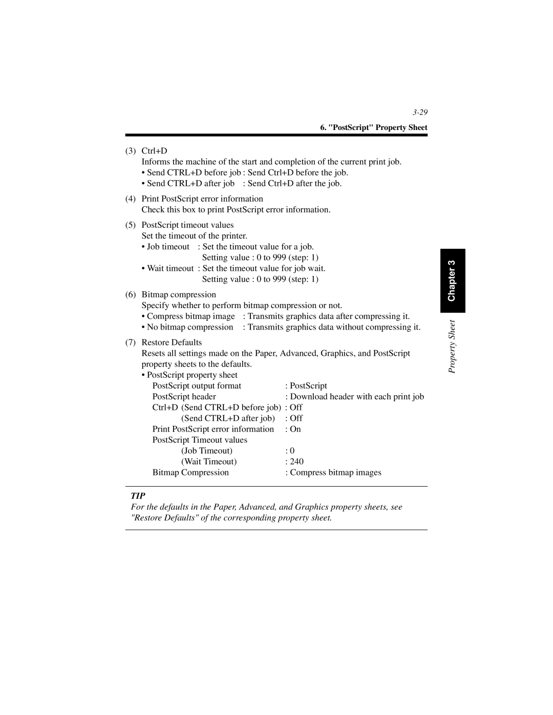 Hitachi Koki USA Hi-35pc user manual PostScript Property Sheet 