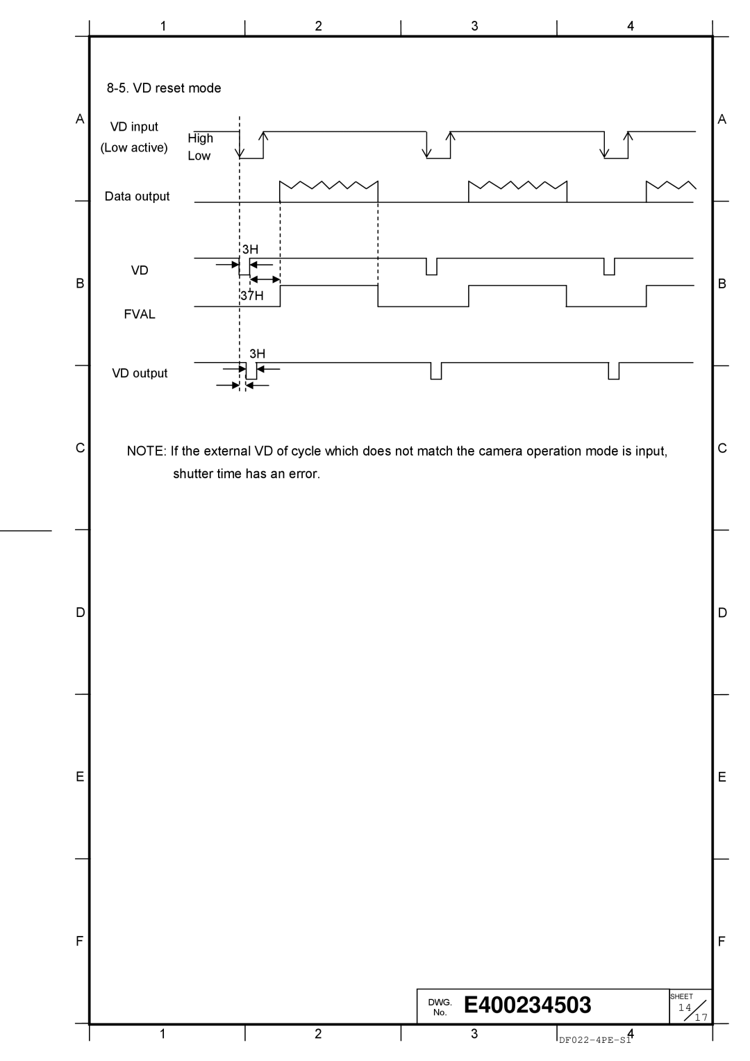 Hitachi Koki USA HV-F202SCL specifications VD reset mode 