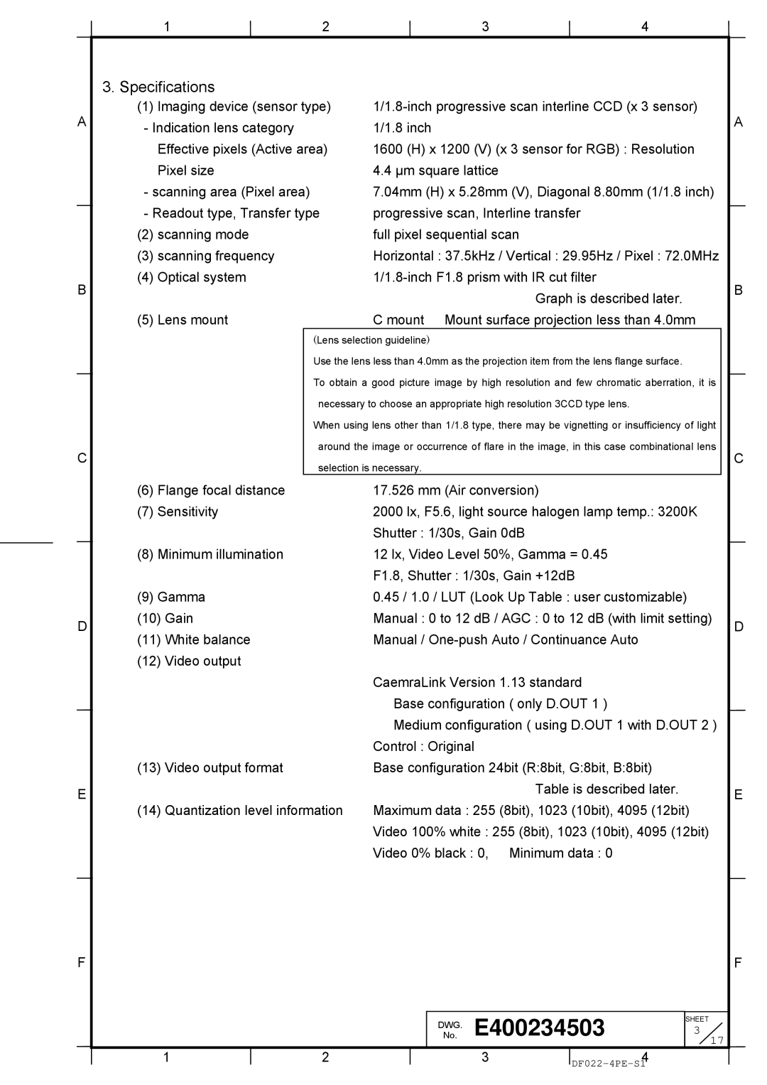 Hitachi Koki USA HV-F202SCL specifications Specifications 