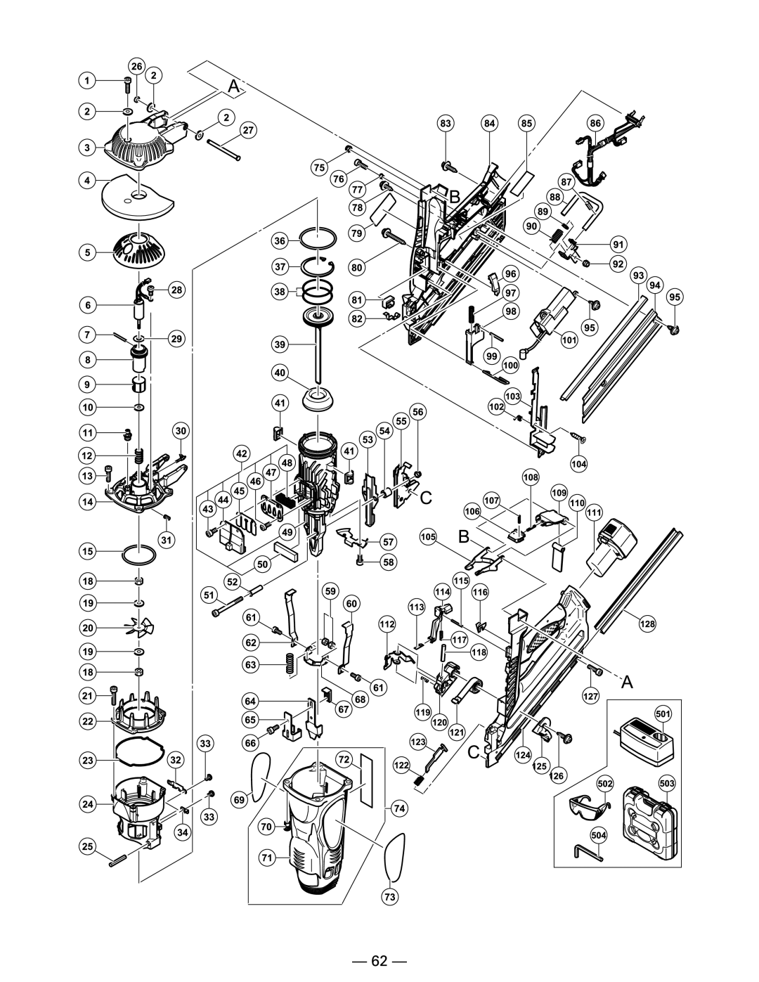 Hitachi Koki USA NR 90GC manual 