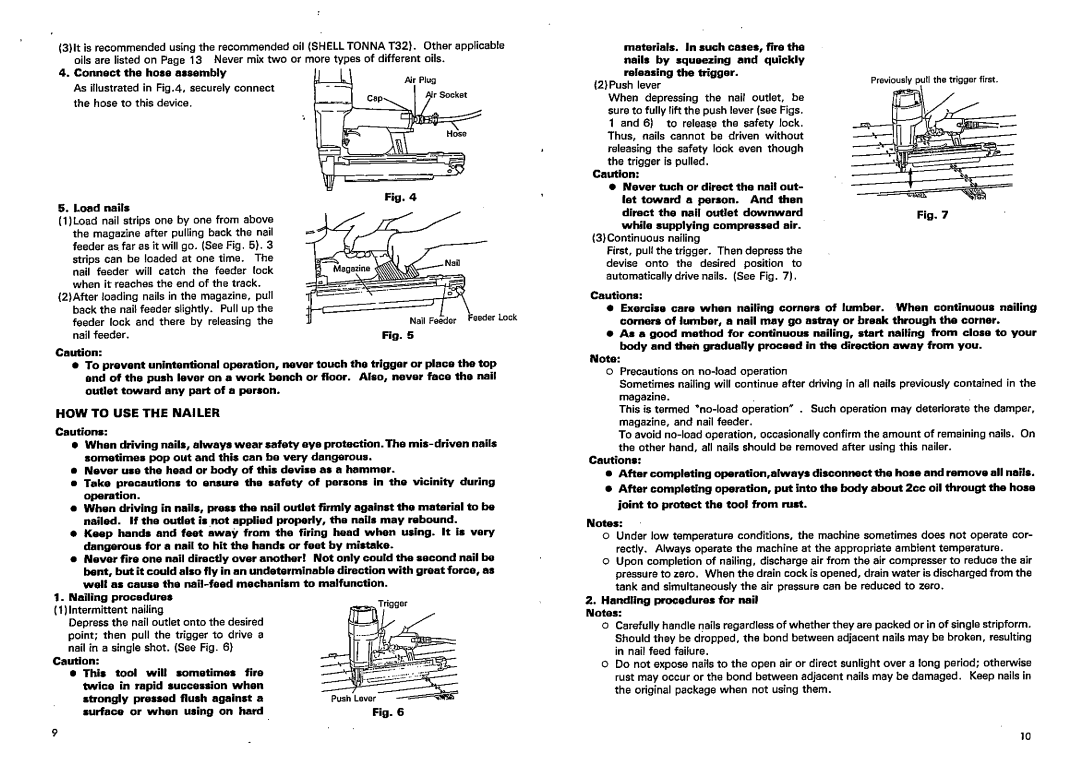 Hitachi Koki USA NT 65AB manual 