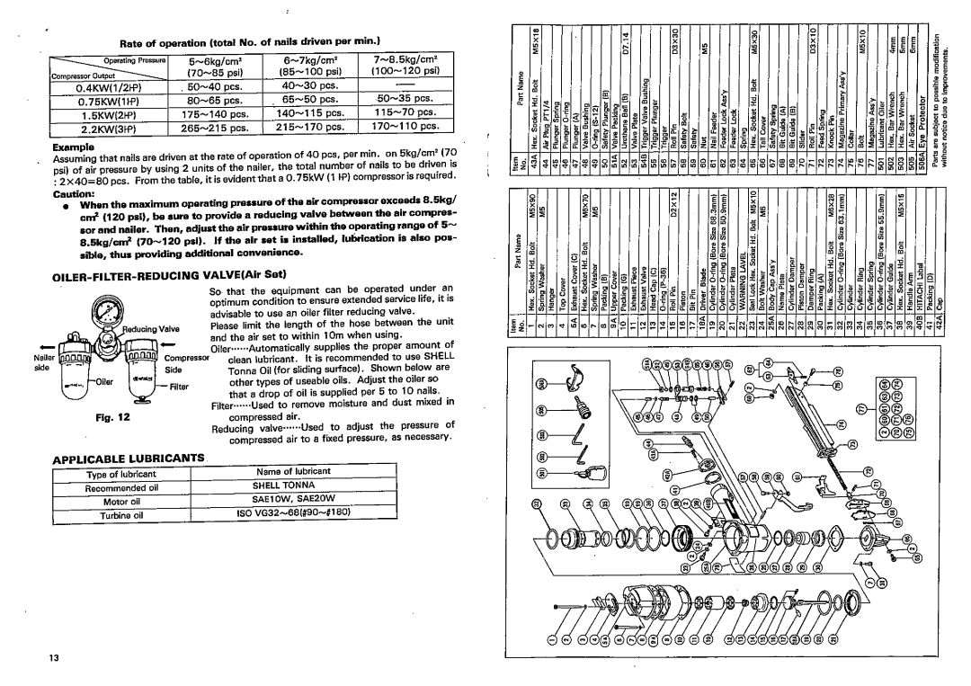 Hitachi Koki USA NT 65AB manual 