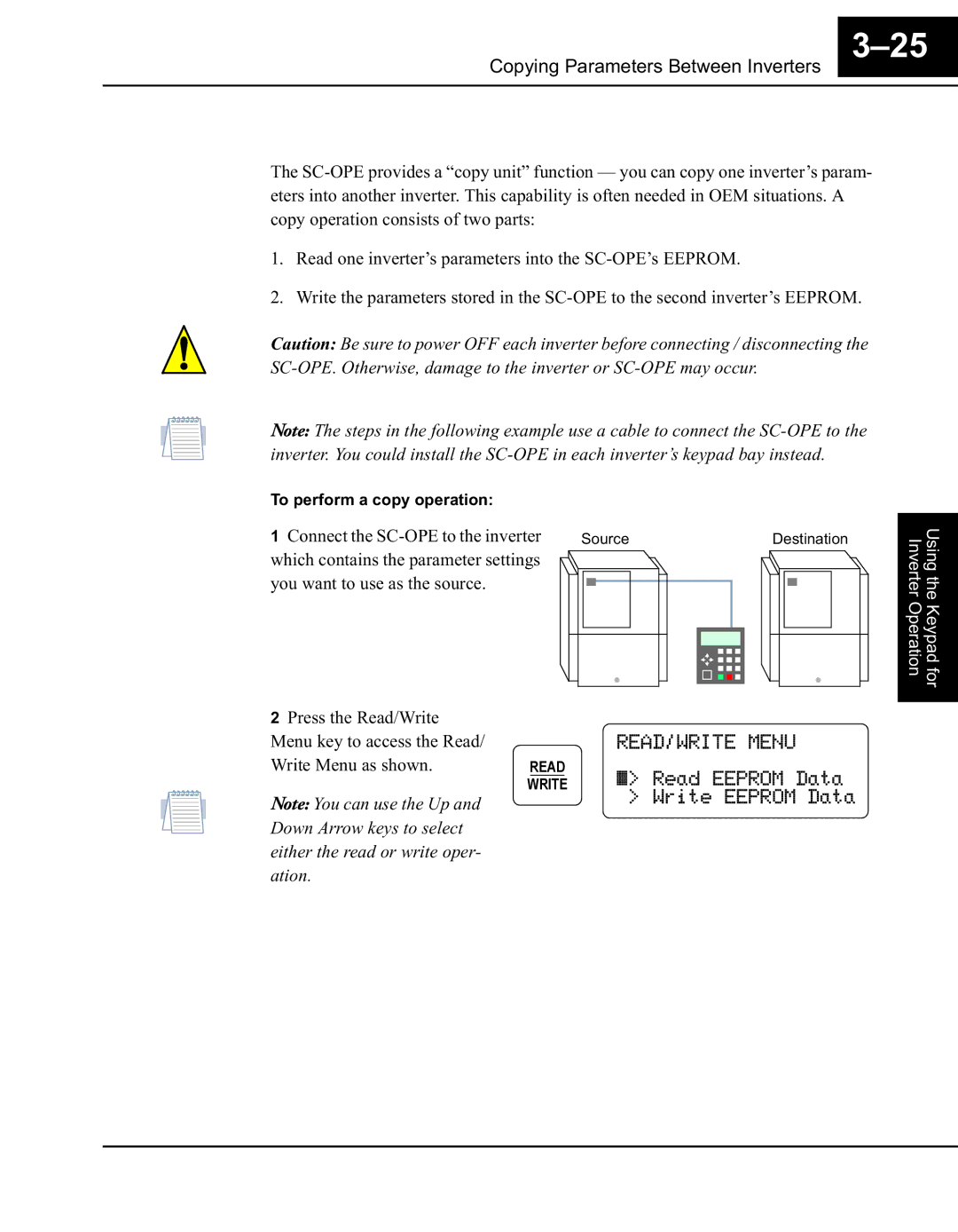 Hitachi Koki USA SC-OPE 3H manual Read Eeprom Data 