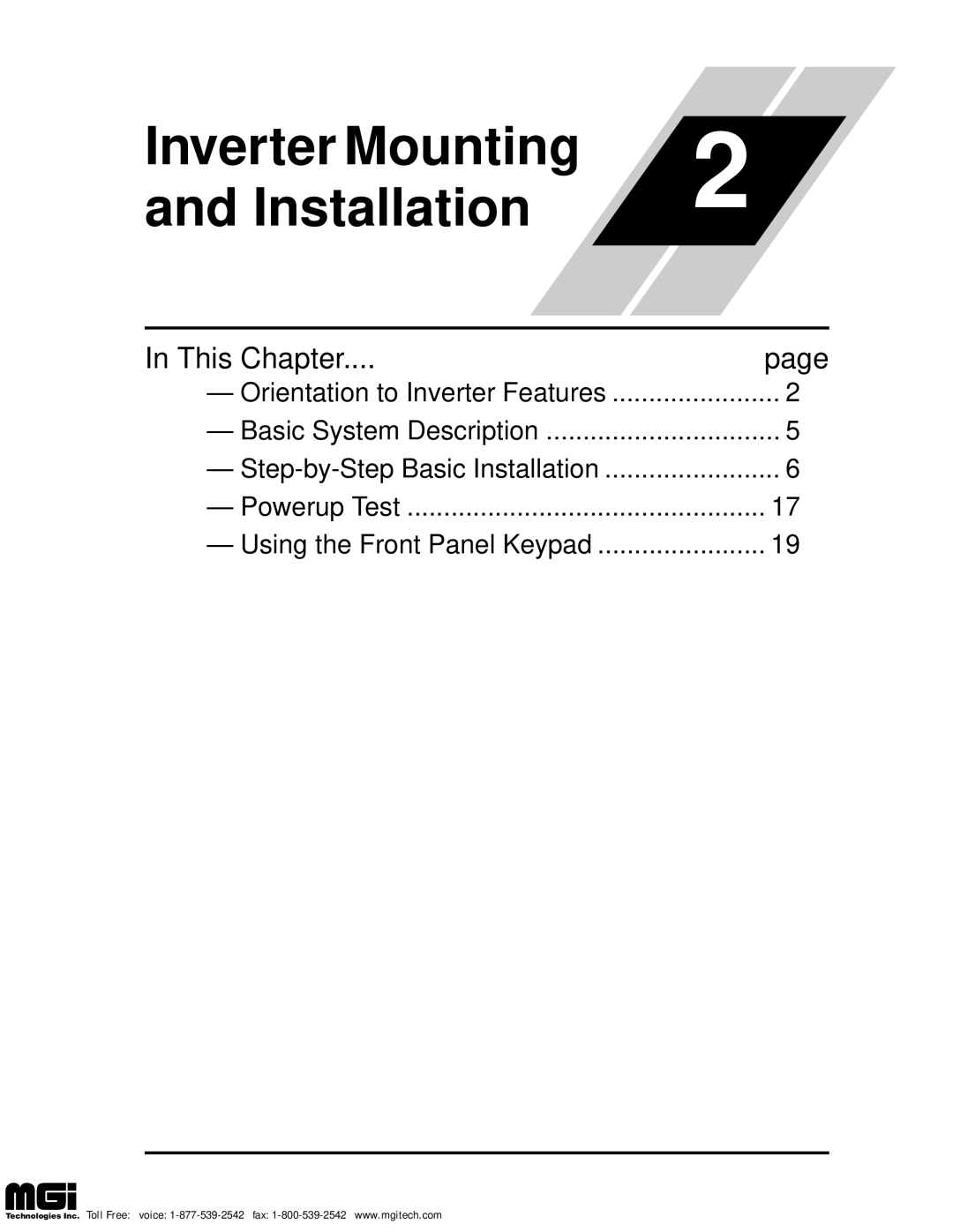 Hitachi L100 instruction manual Inverter Mounting Installation 