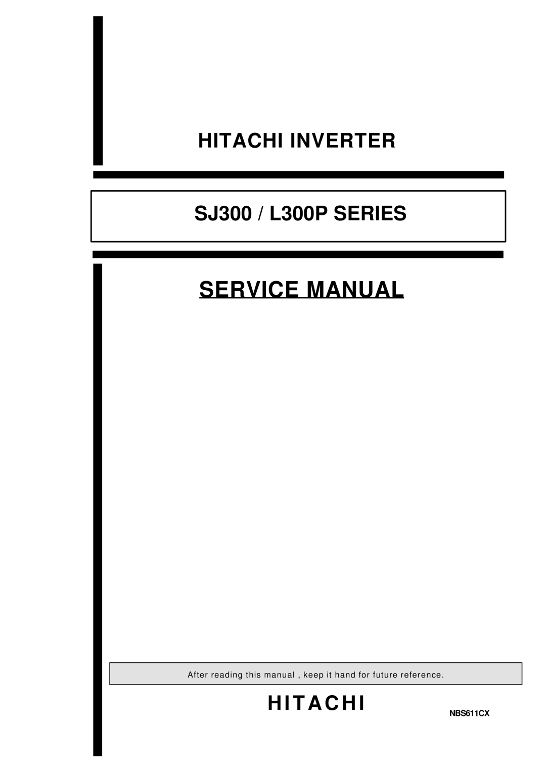 Hitachi L300P Series service manual Hitachi Inverter 