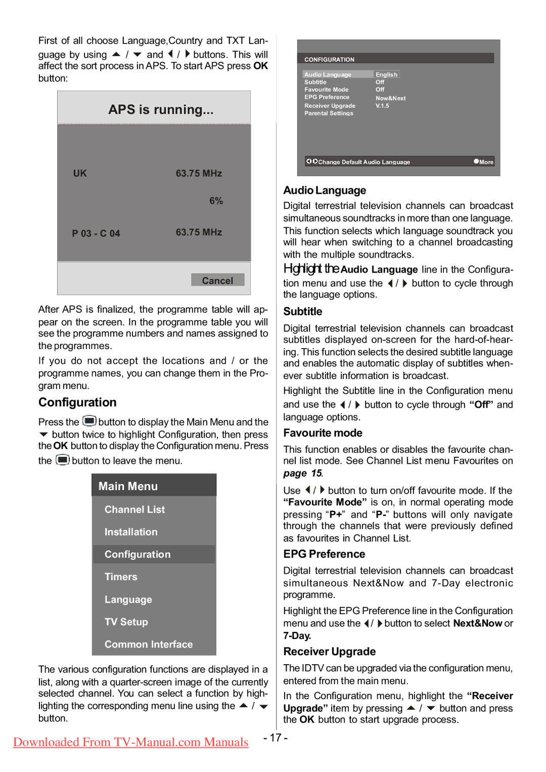 Hitachi L32HR1U, L32H01U manual Configuration 