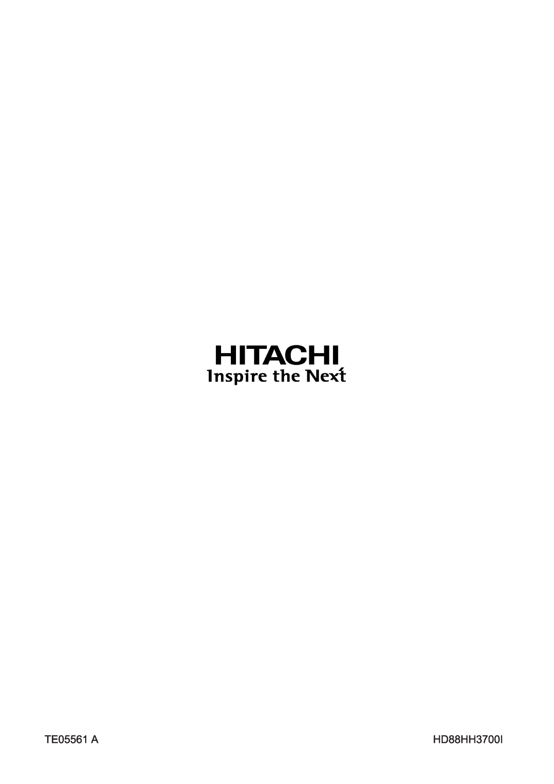 Hitachi L26A01A, L37A01A, L32A01A user manual 