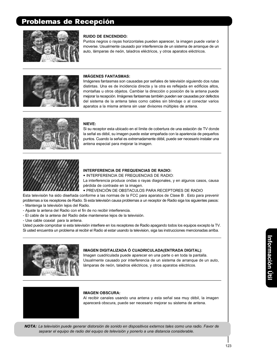 Hitachi L42S601 Ruido DE Encendido, Imágenes Fantasmas, Nieve, Interferencia DE Frequencias DE Radio, Imagen Obscura 