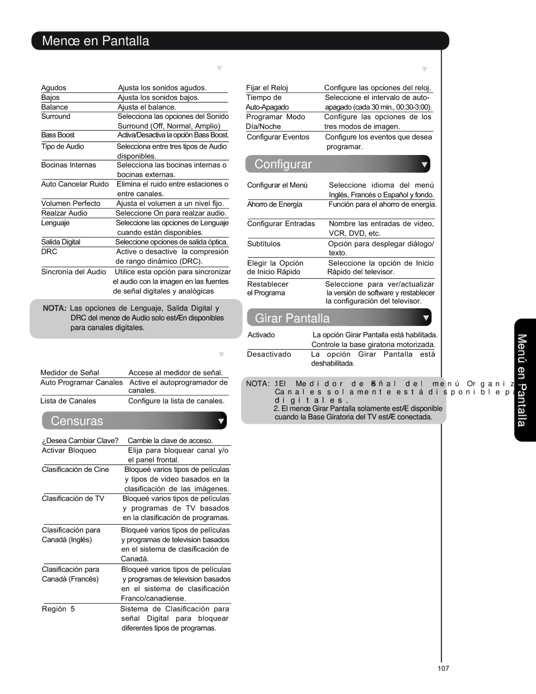 Hitachi L47V651, L42V651 important safety instructions Audio 