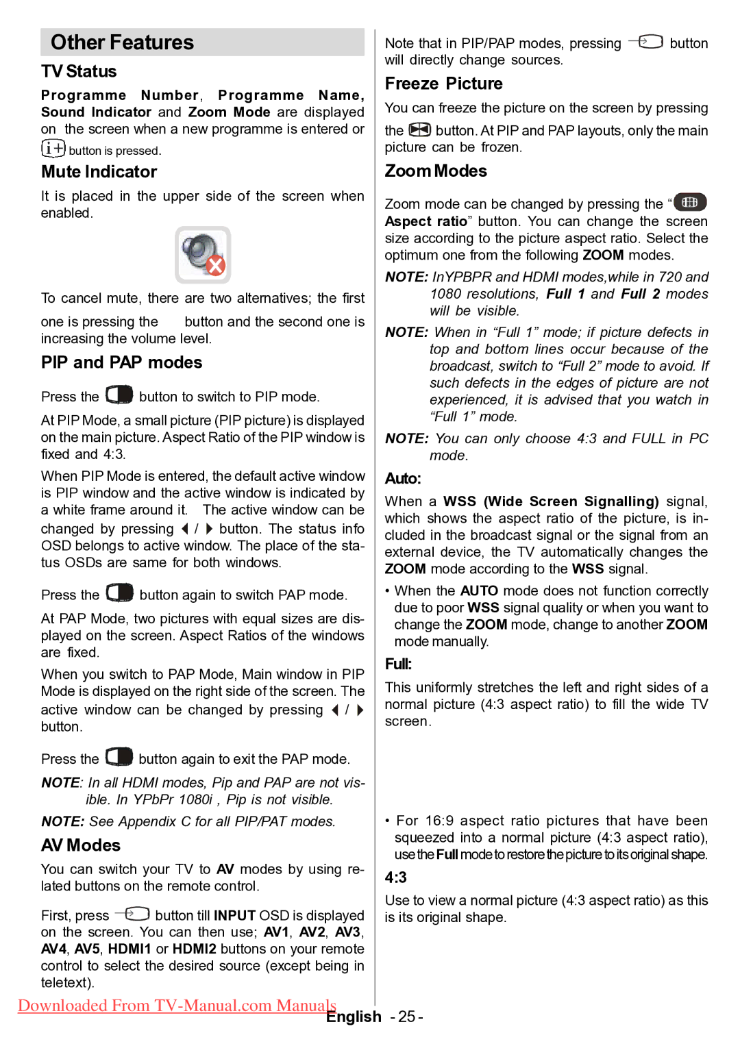 Hitachi L42VP01U manual Other Features 