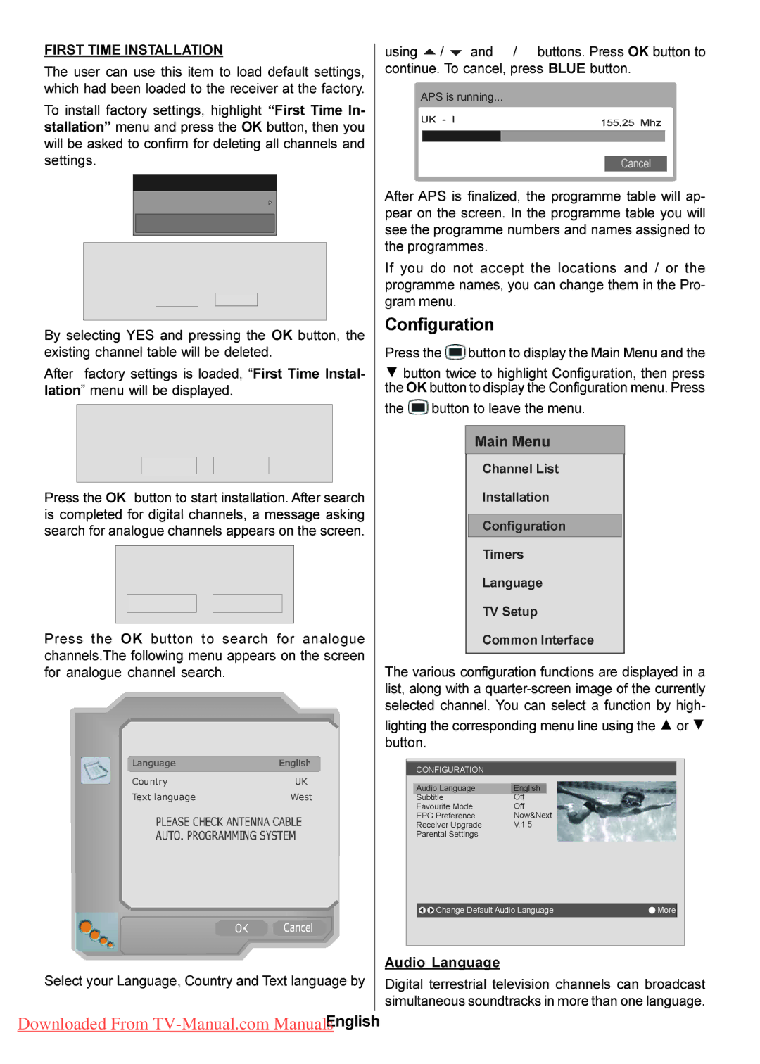 Hitachi L47VP01U manual Configuration 