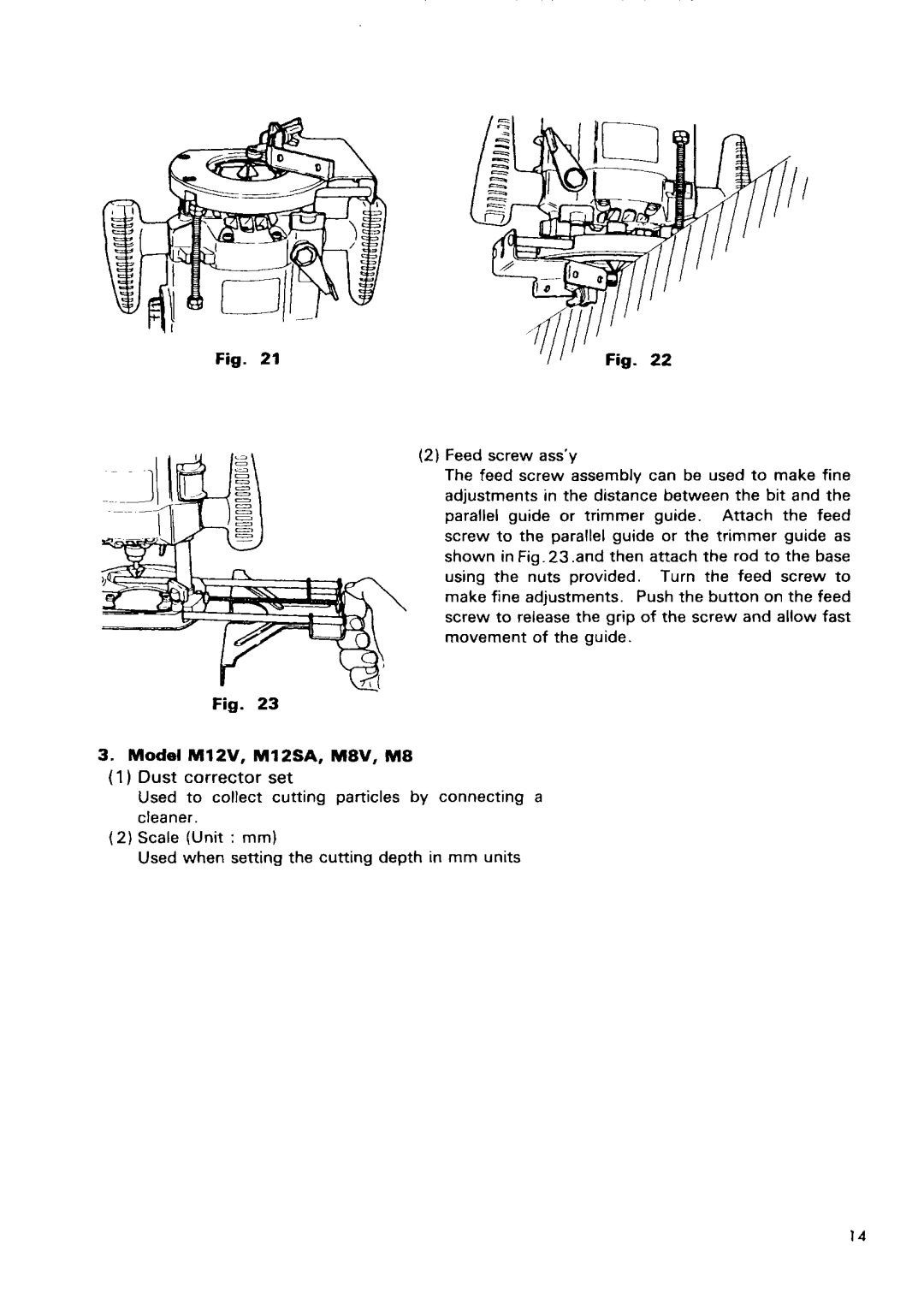 Hitachi M 12SA, M8V, M 8, M 12V manual 