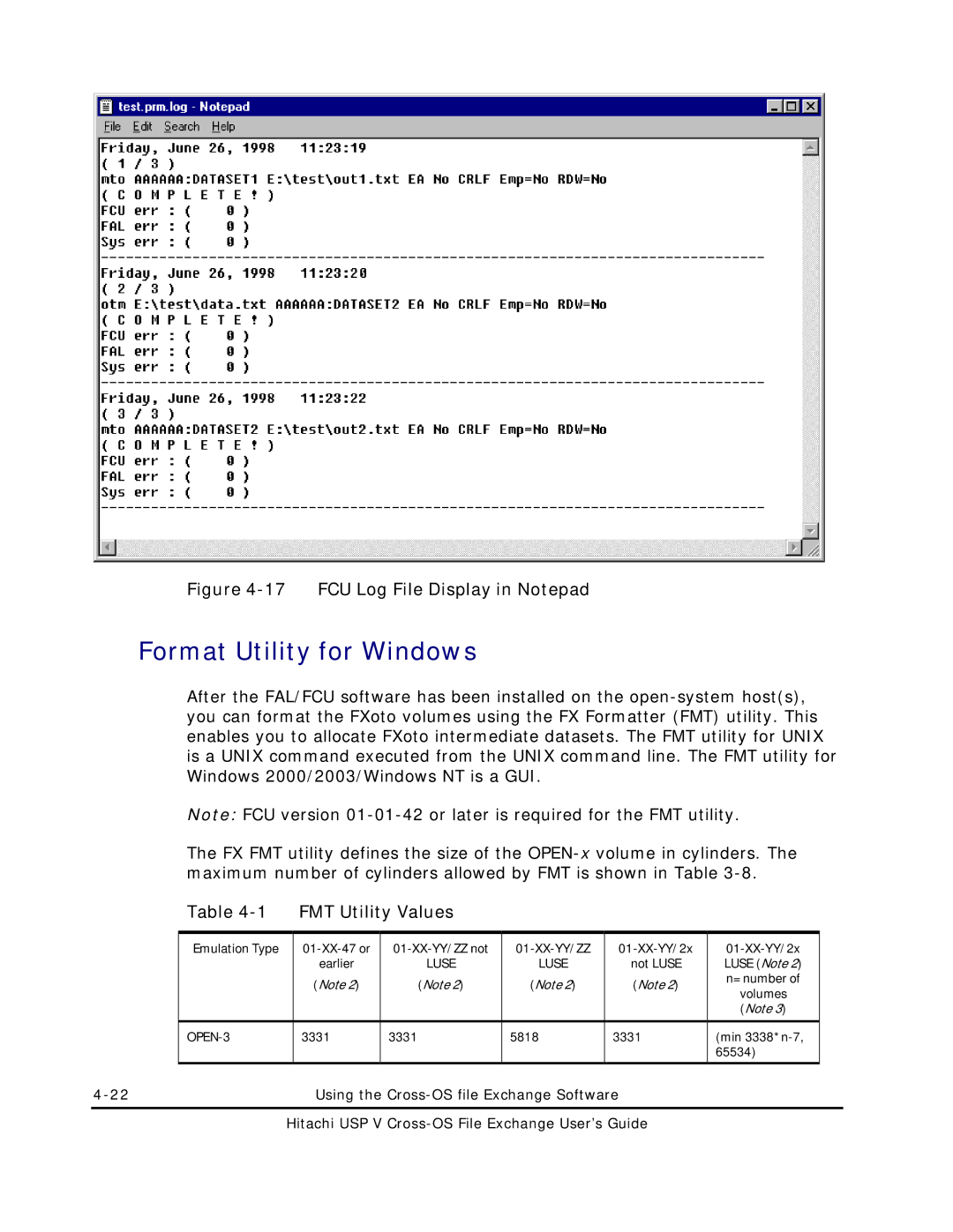 Hitachi MK-96RD647-01 manual Format Utility for Windows, XX-YY/2x Not Luse, 3331 