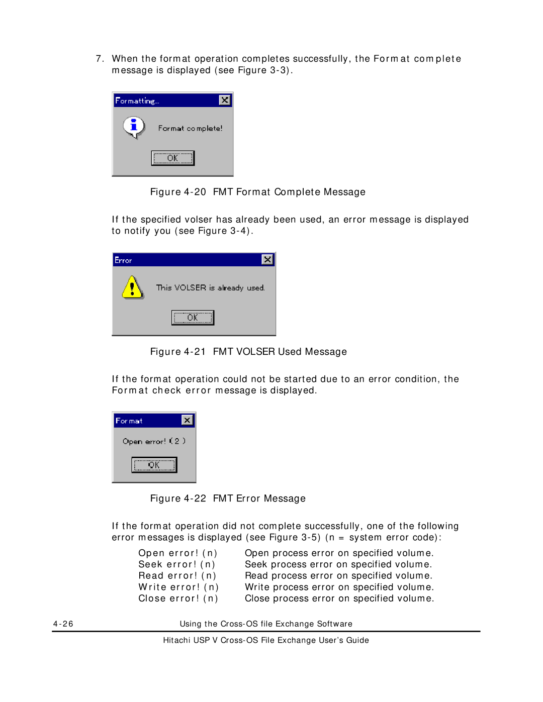 Hitachi MK-96RD647-01 manual FMT Format Complete Message 