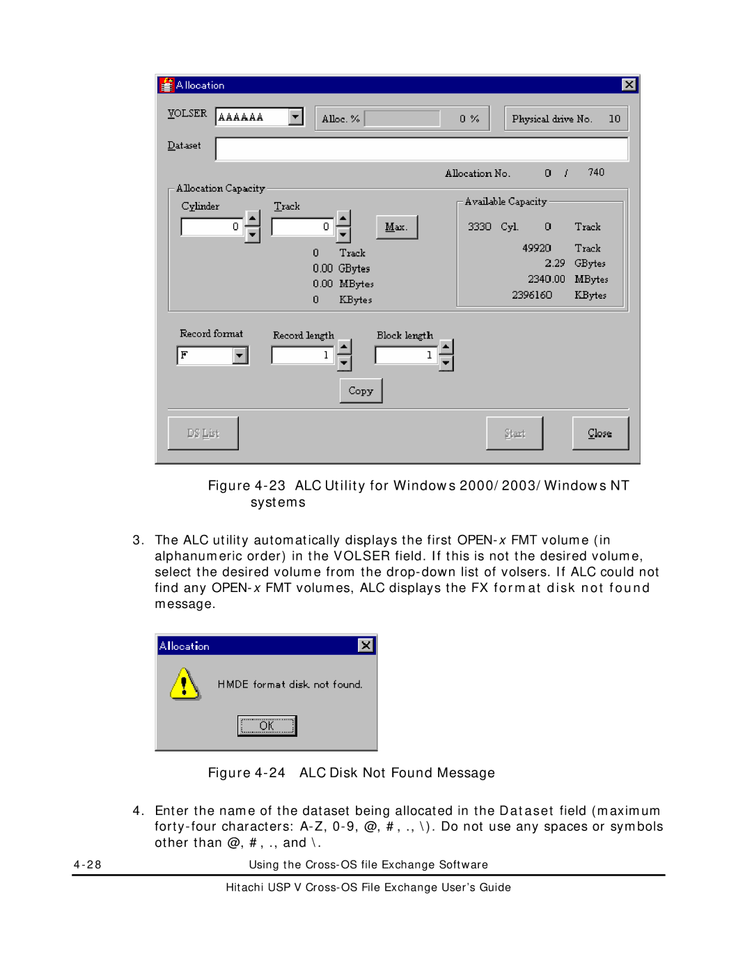 Hitachi MK-96RD647-01 manual ALC Utility for Windows 2000/2003/Windows NT systems 