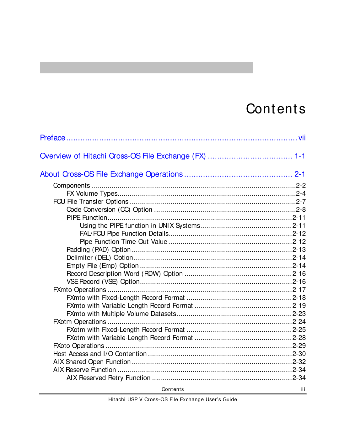 Hitachi MK-96RD647-01 manual Contents 