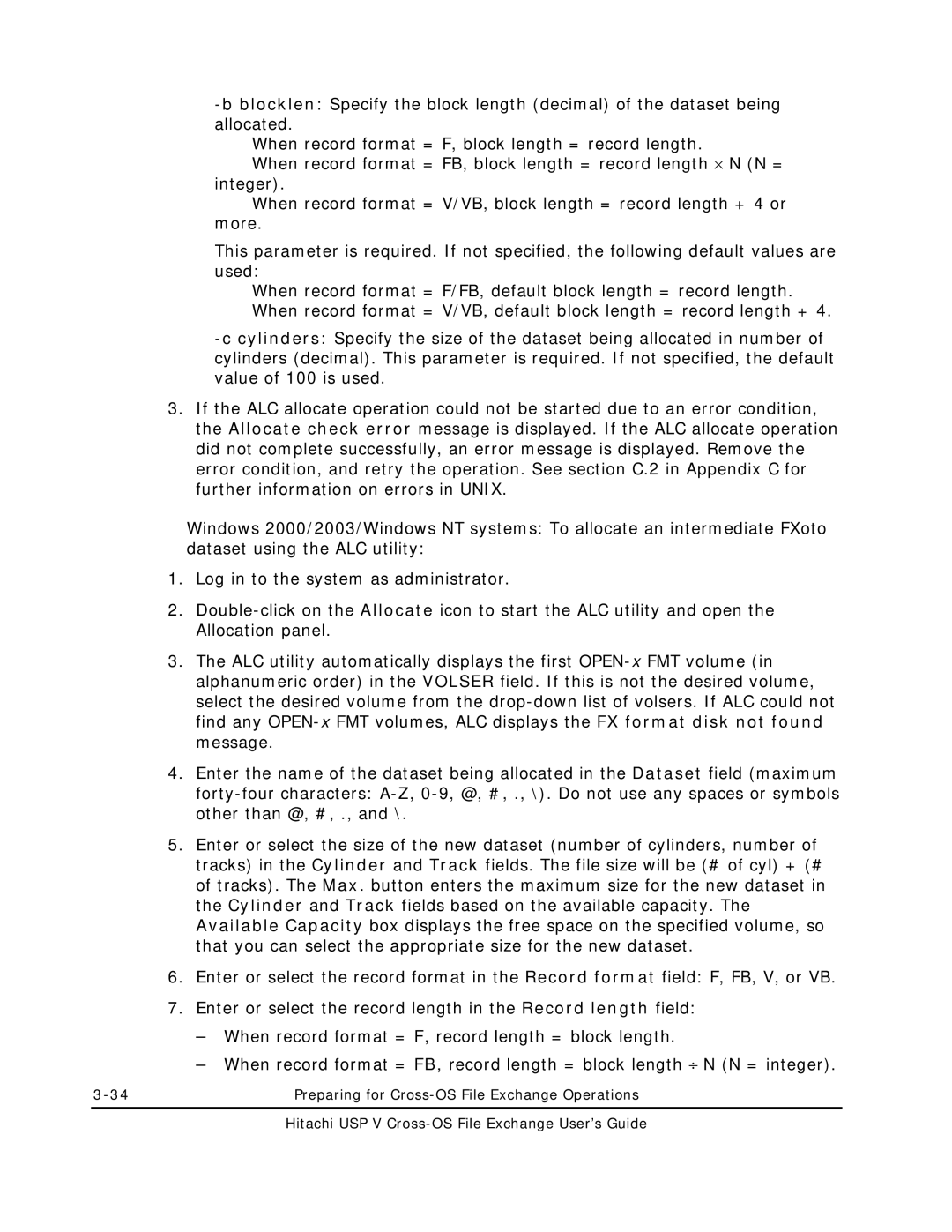 Hitachi MK-96RD647-01 manual Preparing for Cross-OS File Exchange Operations 