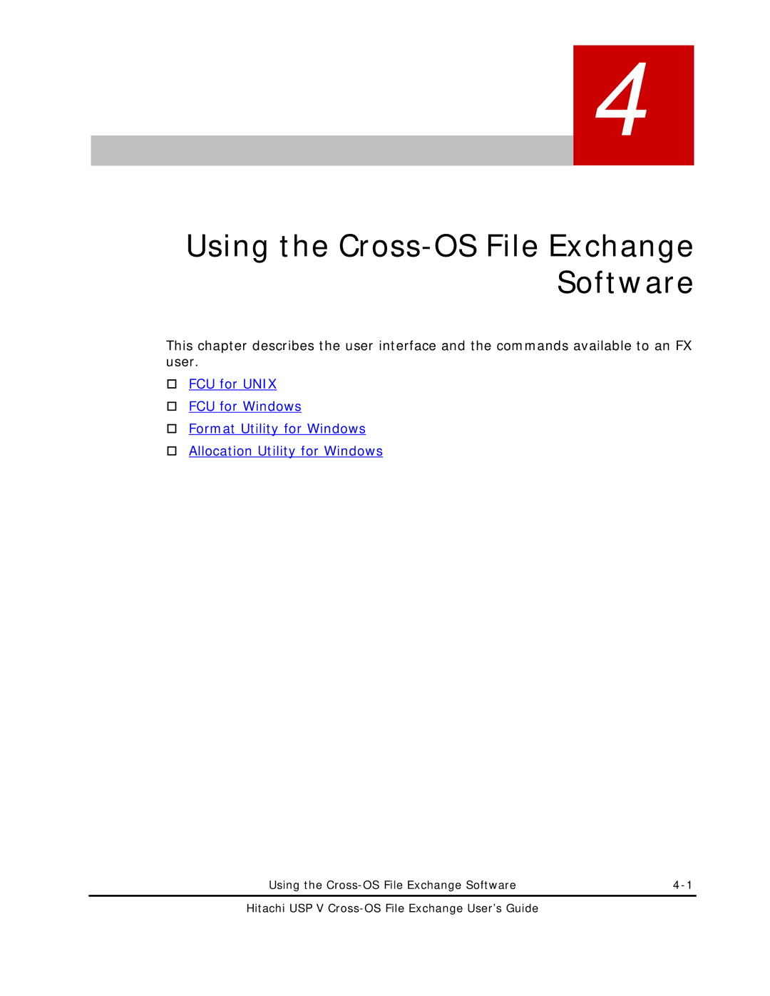 Hitachi MK-96RD647-01 manual Using the Cross-OS File Exchange Software 
