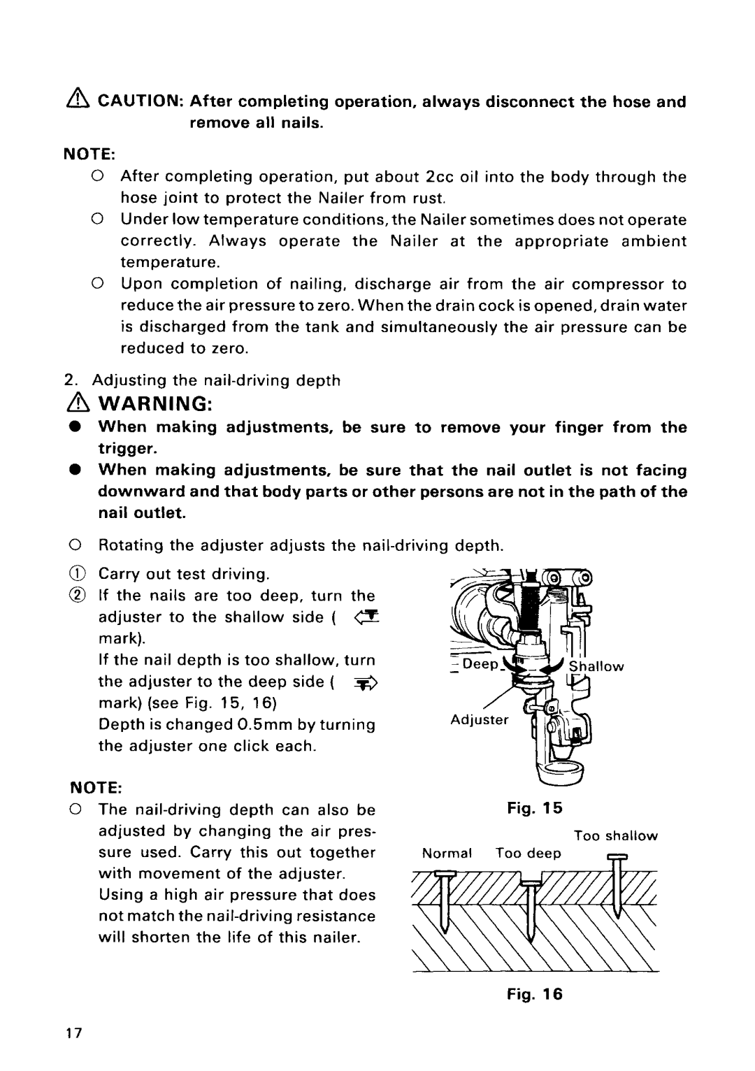 Hitachi Model NV 50AG manual 