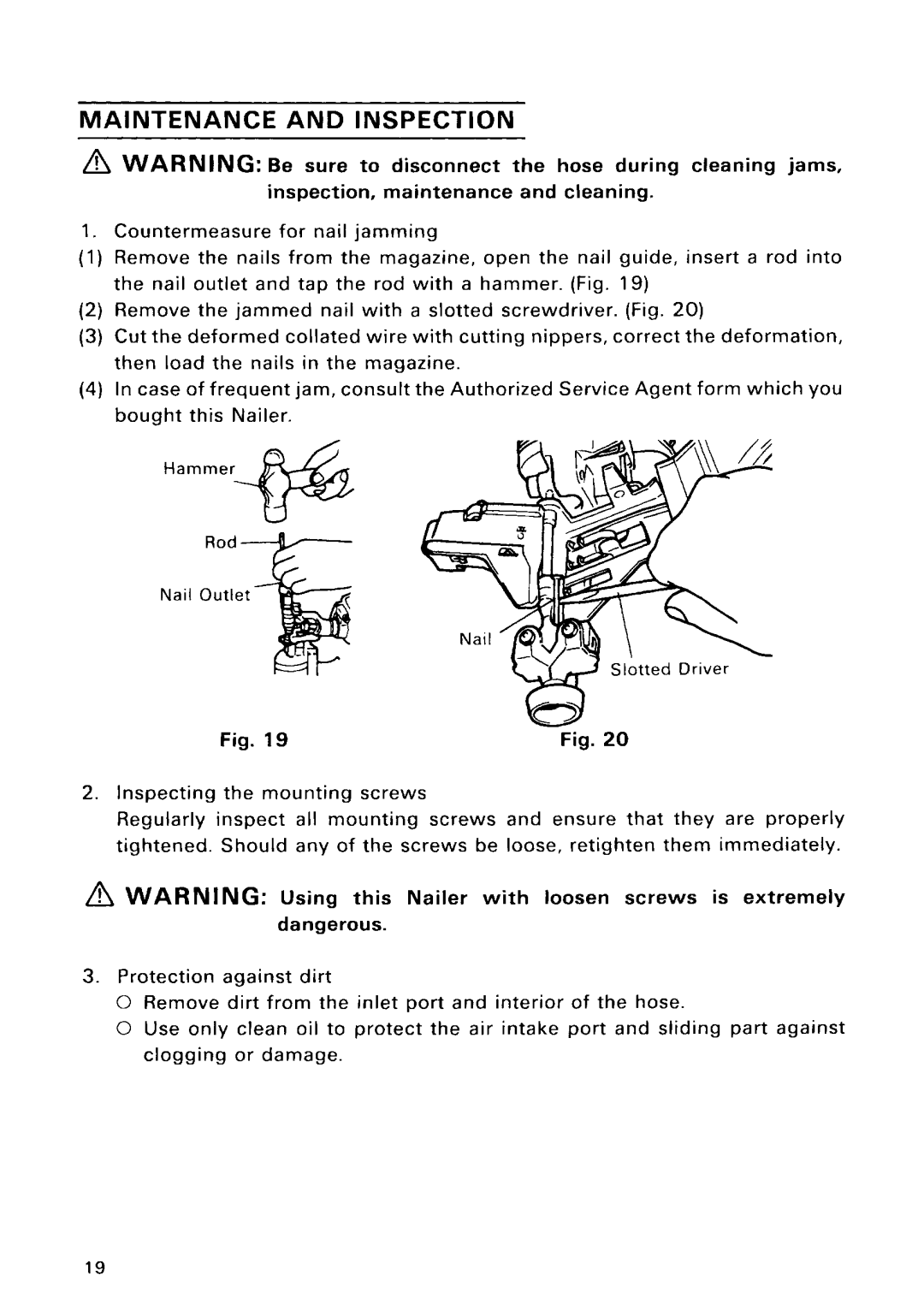 Hitachi Model NV 50AG manual 