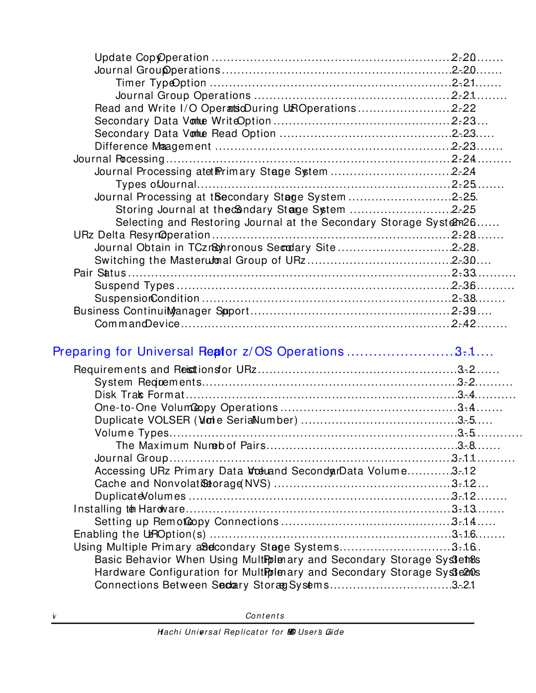 Hitachi MP-96RD625-01 manual Preparing for Universal Replicator z/OS Operations 