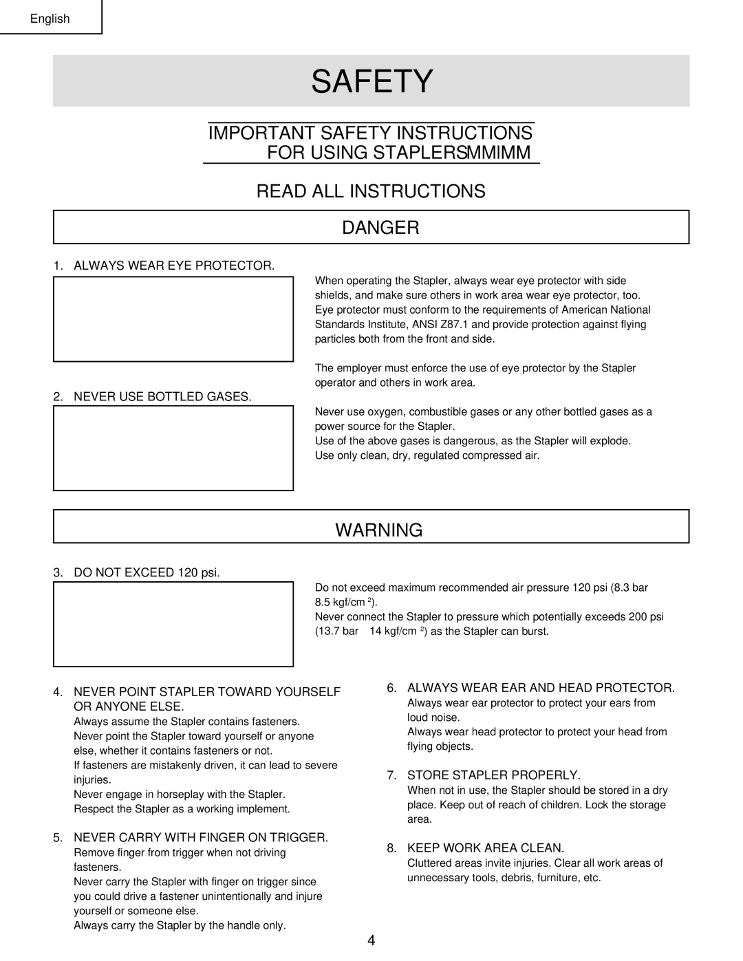 Hitachi N 5008AC manual Safety 