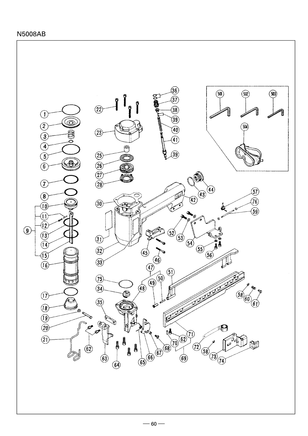 Hitachi N5008AB, N3804AB instruction manual 