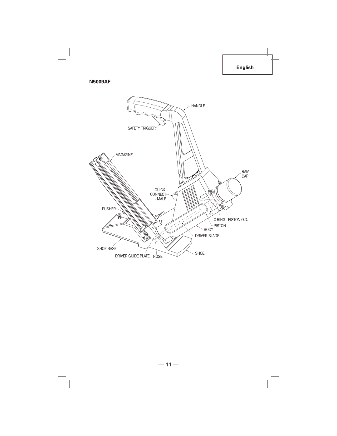 Hitachi NT50AF manual N5009AF 