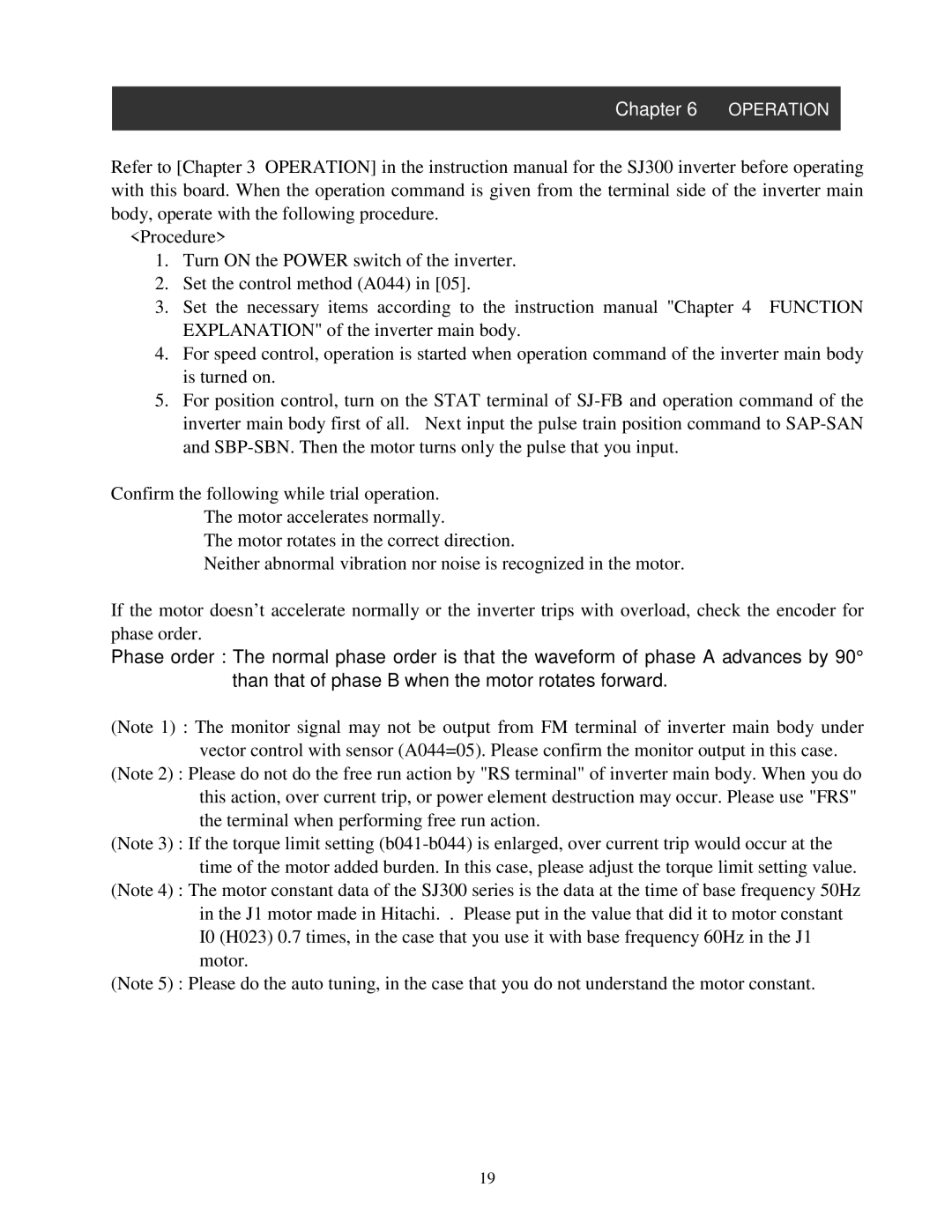 Hitachi NB616X instruction manual Operation 