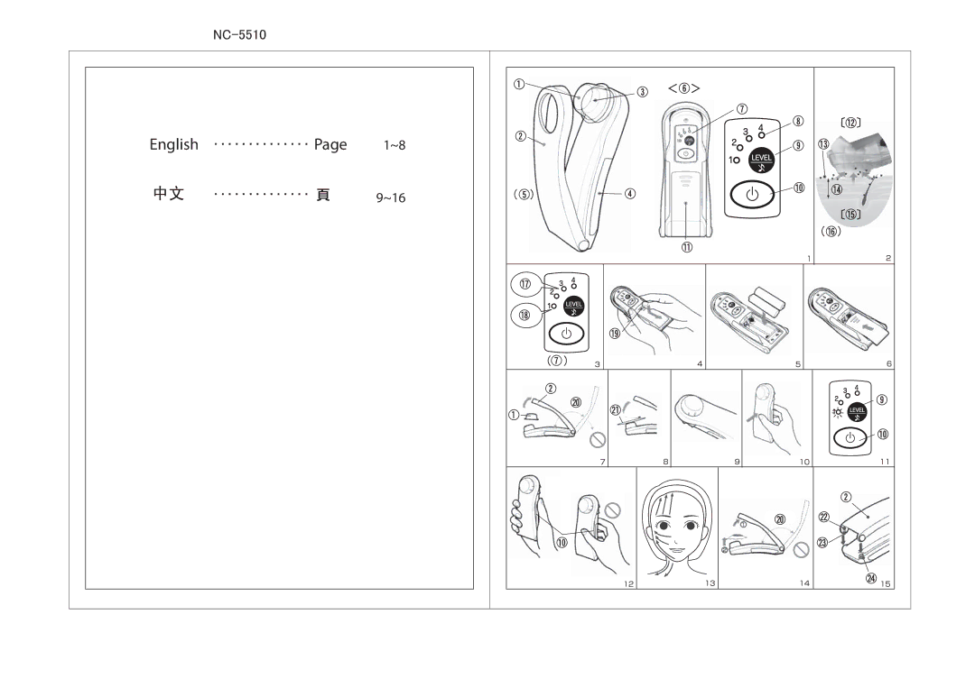 Hitachi nc-5510 manual English 