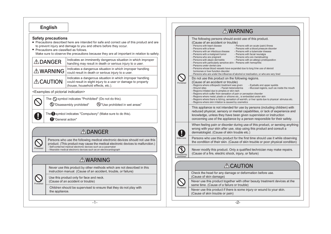 Hitachi nc-5510 manual English, Safety precautions 