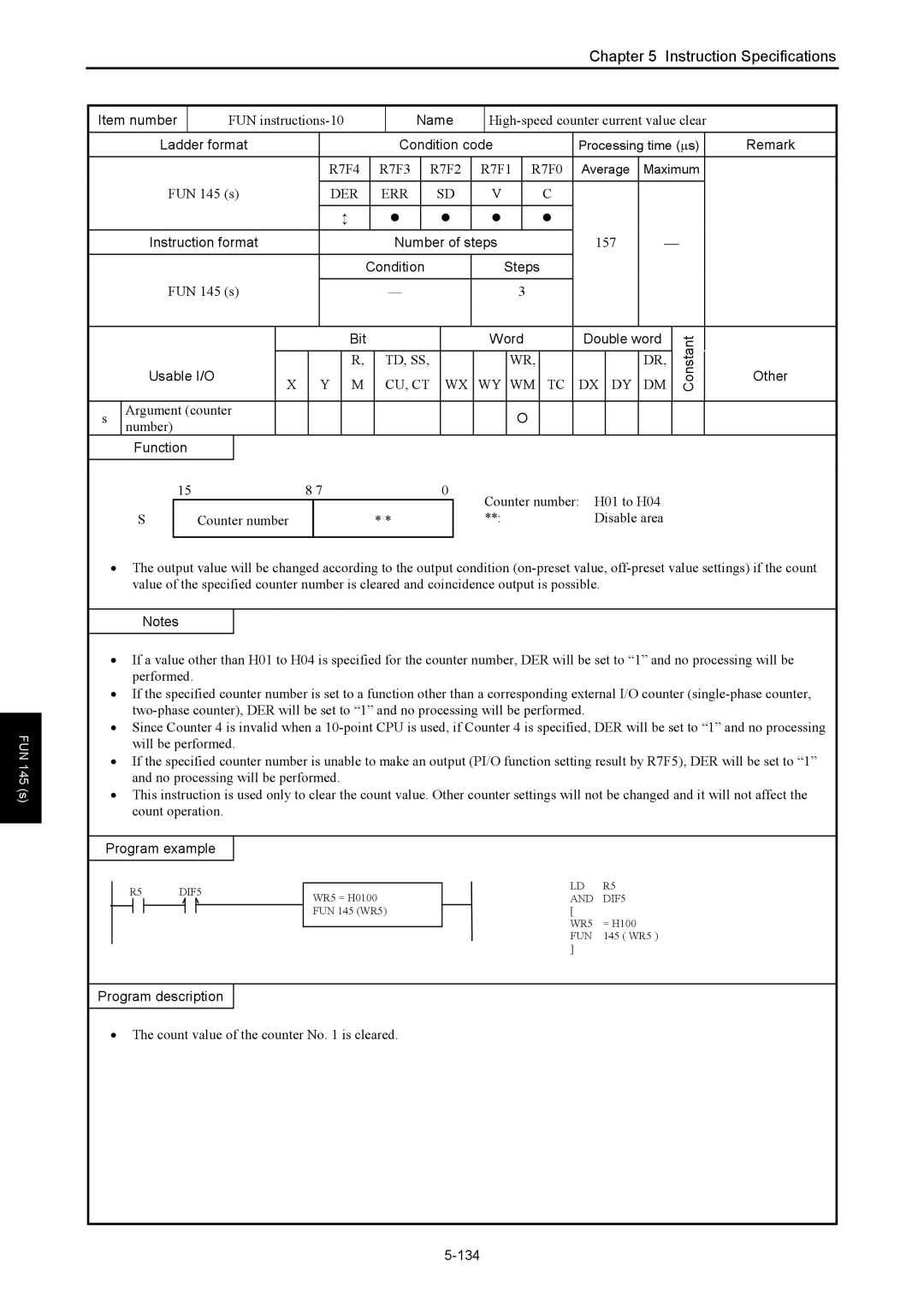 Hitachi NJI-350B manual 134 